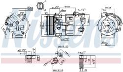 NISSENS Compresor, climatizare NISSENS 890210 (890210)
