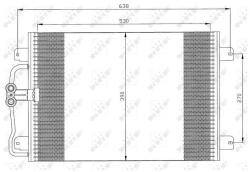 NRF Condensator, climatizare NRF 35832 (35832)