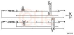 COFLE Cablu, frana de parcare COFLE 10.5359 (10.5359) - fixbox