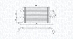 Magneti Marelli Condensator, climatizare MAGNETI MARELLI 350203735000 (350203735000) - fixbox
