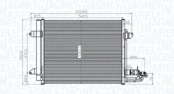 Magneti Marelli Condensator, climatizare MAGNETI MARELLI 350203815000 (350203815000)