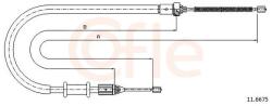 COFLE Cablu, frana de parcare COFLE 11.6675 (11.6675) - fixbox