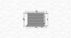 Magneti Marelli Condensator, climatizare MAGNETI MARELLI 350203966000 (350203966000) - fixbox