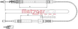 METZGER Cablu, frana de parcare METZGER 11.5769 (11.5769)
