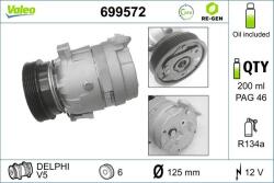 VALEO Compresor, climatizare VALEO 699572 (699572)