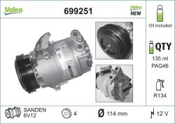 VALEO Compresor, climatizare VALEO 699251 (699251)