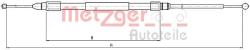 METZGER Cablu, frana de parcare METZGER 10.4159 (10.4159)