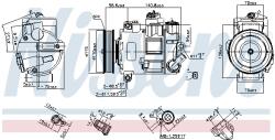 NISSENS Compresor, climatizare NISSENS 890632 (890632)