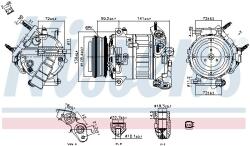 NISSENS Compresor, climatizare NISSENS 890796 (890796)