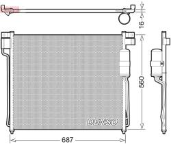 DENSO Condensator, climatizare DENSO DCN46037 (DCN46037)