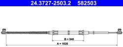 ATE Cablu, frana de parcare ATE 24.3727-2503.2 (24.3727-2503.2) - fixbox