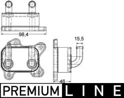 MAHLE Radiator ulei, ulei motor MAHLE CLC 168 000P (CLC 168 000P)