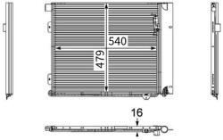 MAHLE Condensator, climatizare MAHLE AC 126 000P (AC 126 000P)