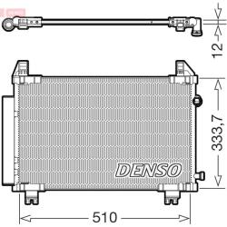 DENSO Condensator, climatizare DENSO DCN50062 (DCN50062) - fixbox