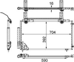 MAHLE Condensator, climatizare MAHLE AC 471 000S (AC 471 000S)