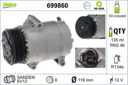 VALEO Compresor, climatizare VALEO 699860 (699860)