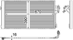 MAHLE Condensator, climatizare MAHLE AC 762 000P (AC 762 000P)