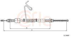 COFLE Cablu, frana de parcare COFLE 11.5669 (11.5669) - fixbox