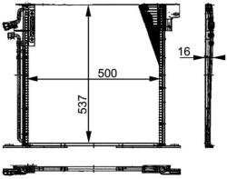 MAHLE Condensator, climatizare MAHLE AC 212 000P (AC 212 000P)