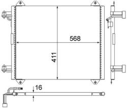 MAHLE Condensator, climatizare MAHLE AC 251 000S (AC 251 000S)