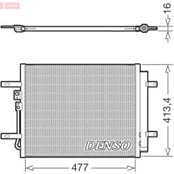 DENSO Condensator, climatizare DENSO DCN41029 (DCN41029) - fixbox