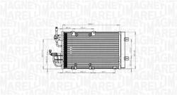 Magneti Marelli Condensator, climatizare MAGNETI MARELLI 350203771000 (350203771000) - fixbox
