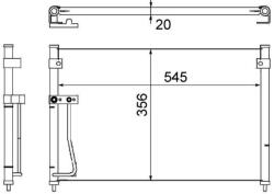 MAHLE Condensator, climatizare MAHLE AC 257 000S (AC 257 000S)
