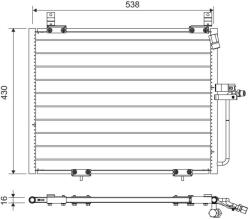 VALEO Condensator, climatizare VALEO 822740 (822740) - fixbox