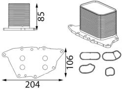 MAHLE Radiator ulei, ulei motor MAHLE CLC 435 000S (CLC 435 000S)