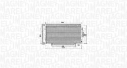 Magneti Marelli Condensator, climatizare MAGNETI MARELLI 350203998000 (350203998000) - fixbox