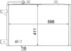 MAHLE Condensator, climatizare MAHLE AC 370 000S (AC 370 000S)