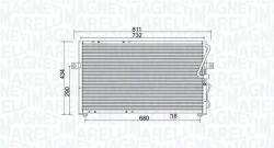 Magneti Marelli Condensator, climatizare MAGNETI MARELLI 350203985000 (350203985000)