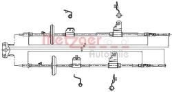 METZGER Cablu, frana de parcare METZGER 11.5778 (11.5778) - fixbox