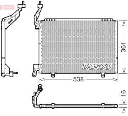 DENSO Condensator, climatizare DENSO DCN10037 (DCN10037)