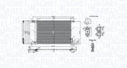 Magneti Marelli Condensator, climatizare MAGNETI MARELLI 350203010600 (350203010600) - fixbox