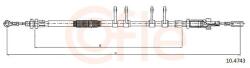 COFLE Cablu, frana de parcare COFLE 10.4743 (10.4743) - fixbox