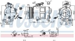 NISSENS Compresor, climatizare NISSENS 890249 (890249)