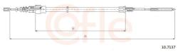 COFLE Cablu, frana de parcare COFLE 10.7137 (10.7137) - fixbox
