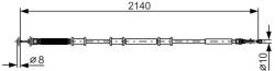 Bosch Cablu, frana de parcare BOSCH 1 987 482 288 (1 987 482 288) - fixbox