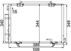 MAHLE Condensator, climatizare MAHLE AC 260 000S (AC 260 000S)