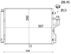 MAHLE Condensator, climatizare MAHLE AC 768 000S (AC 768 000S)