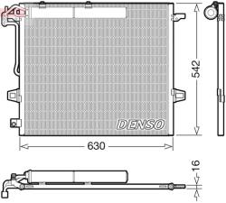 DENSO Condensator, climatizare DENSO DCN17057 (DCN17057) - fixbox