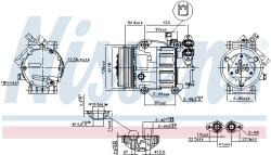 NISSENS Compresor, climatizare NISSENS 89336 (89336)