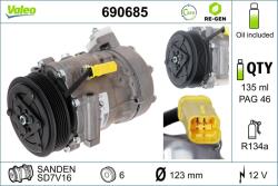 VALEO Compresor, climatizare VALEO 690685 (690685)