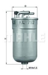 MAHLE ORIGINAL Filtru combustibil MAHLE ORIGINAL KL 792 (KL792)