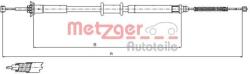 METZGER Cablu, frana de parcare METZGER 12.1500 (12.1500)