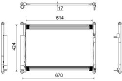 MAHLE Condensator, climatizare MAHLE AC 490 000S (AC 490 000S)