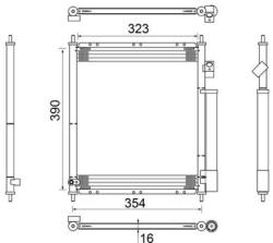 MAHLE Condensator, climatizare MAHLE AC 387 000S (AC 387 000S)