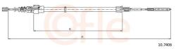 COFLE Cablu, frana de parcare COFLE 10.7406 (10.7406) - fixbox