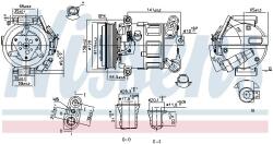NISSENS Compresor, climatizare NISSENS 890801 (890801)
